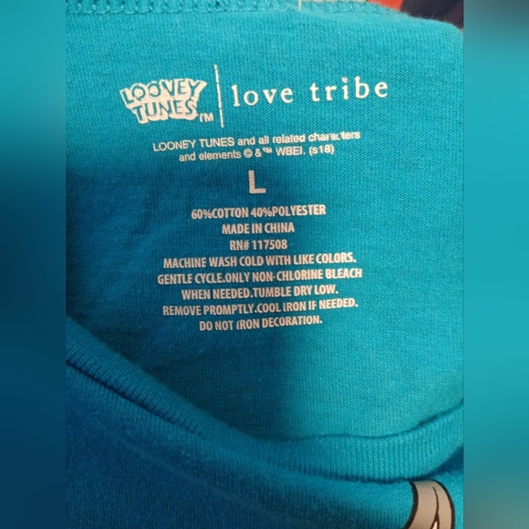 Warner Bros. Space Jam Blue and Orange Tee - Picture 5 of 5